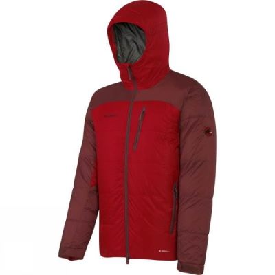 Chaquetas Mammut Ambler Hooded Hombre - Rojas - Chile HJA937014